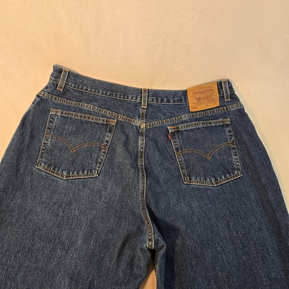 USA Vintage LEVI'S 550 Relaxed Fit Tapered Leg Hi-Rise Women's Plus Size 24 W M. - Picture 5 of 16